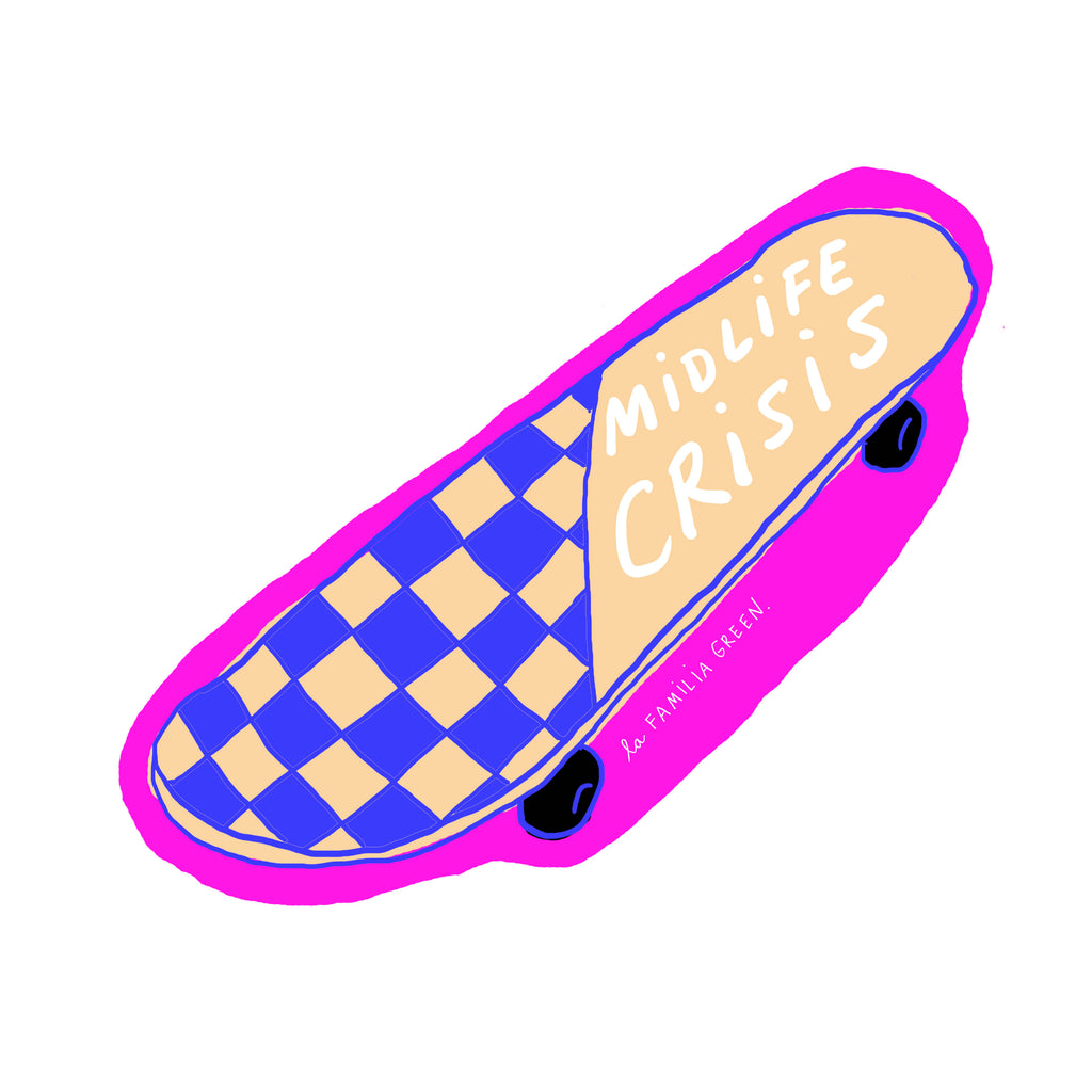 Midlife Crisis Sticker