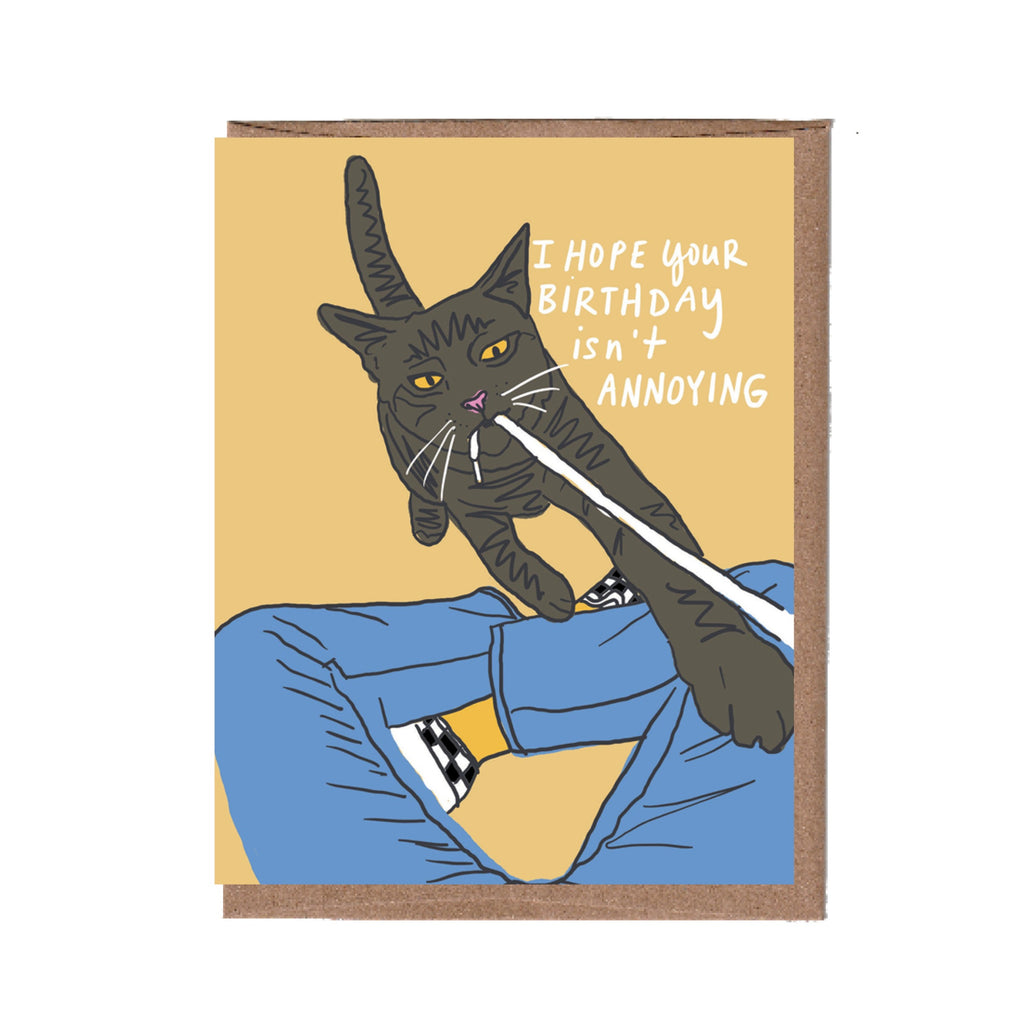 Annoying Cat Birthday Card