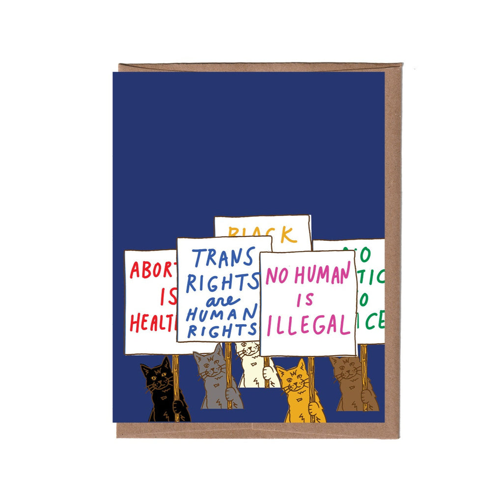 Protest Cats Card