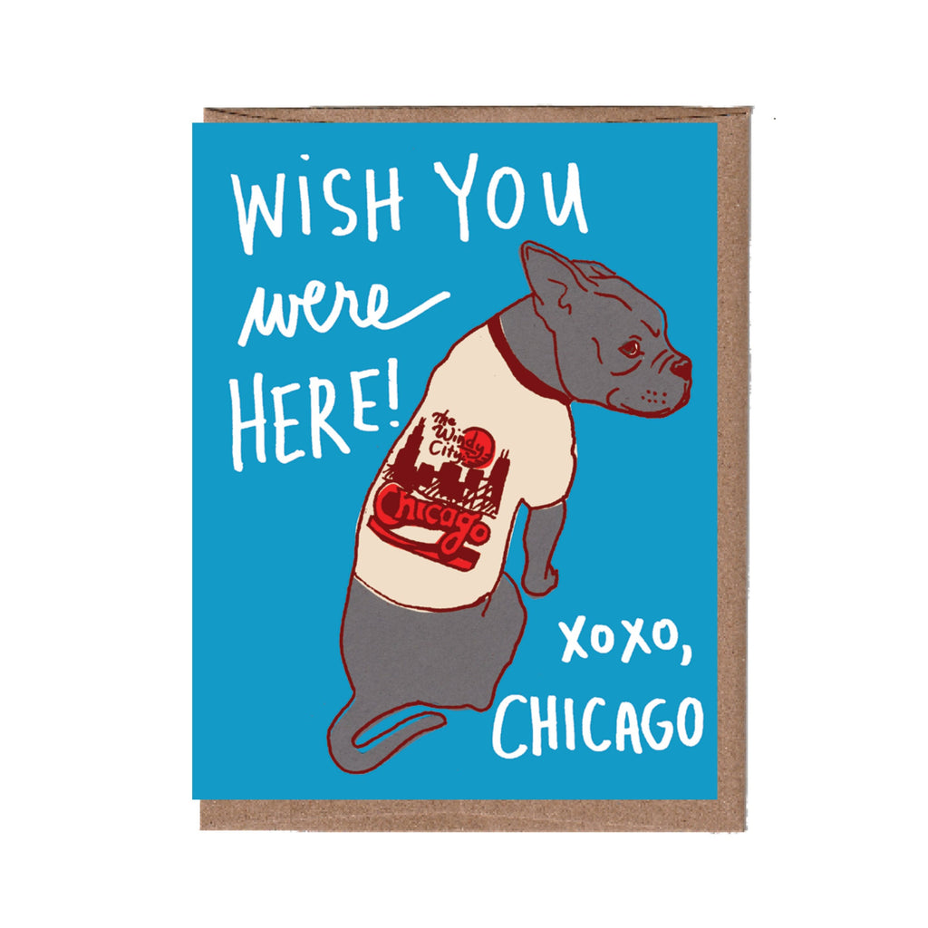 City Vintage T-Shirt Dog Card
