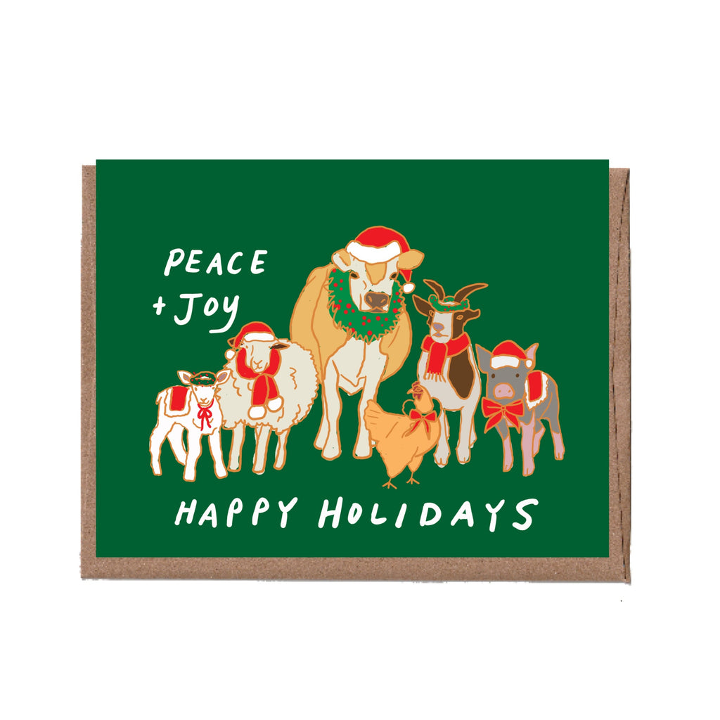 Farmyard Holiday Card