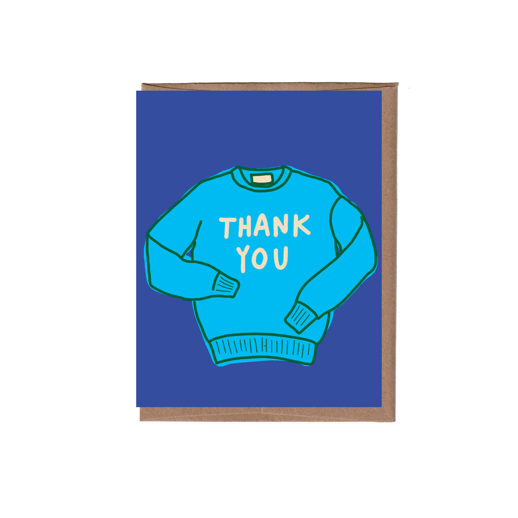 Sweatshirt Thank You Note