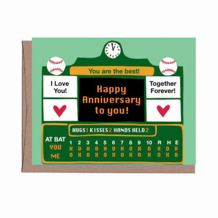 Scoreboard Anniversary Card