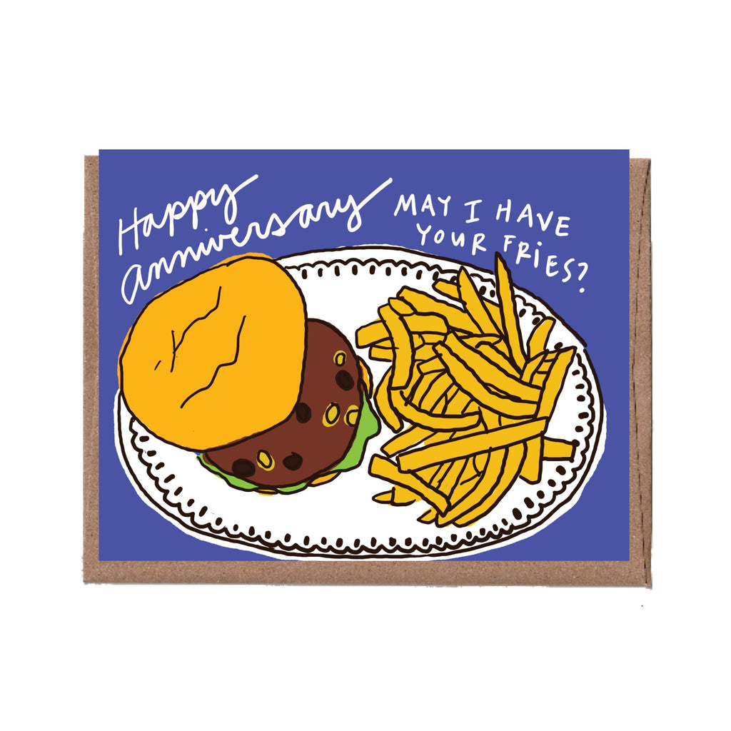 Scratch & Sniff Fries Anniversary Card