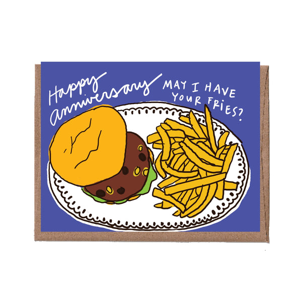 Scratch & Sniff Fries Anniversary Card