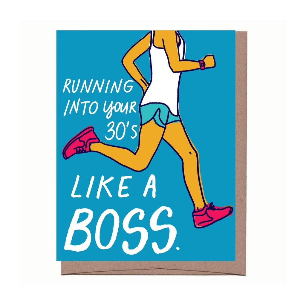 Running into your 30's Birthday Card