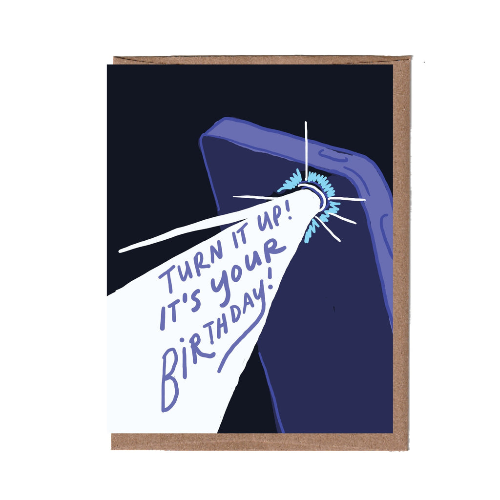 Light on Phone Birthday Card