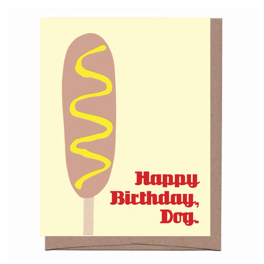 Corndog Birthday Card