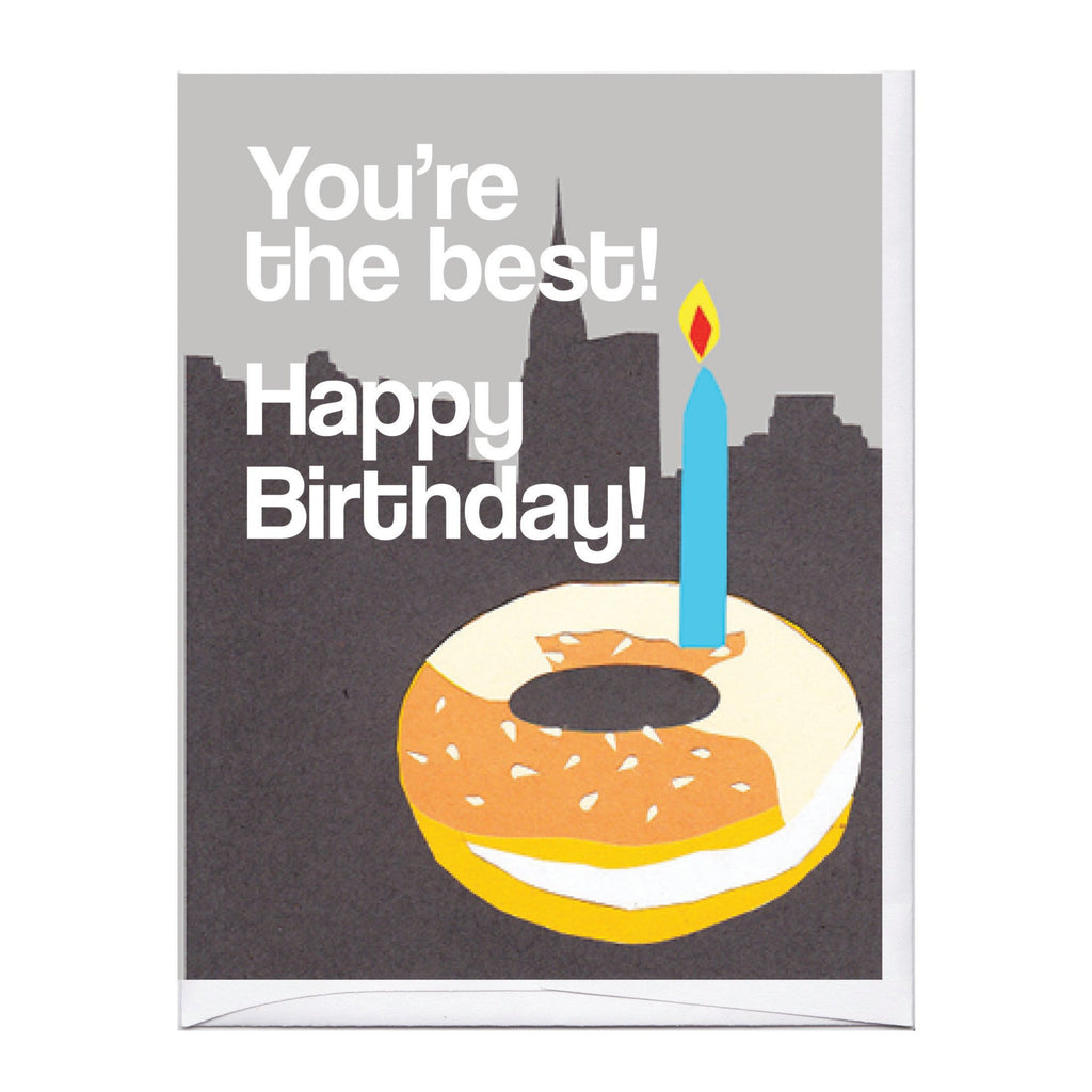 NYC Bagel Birthday Card