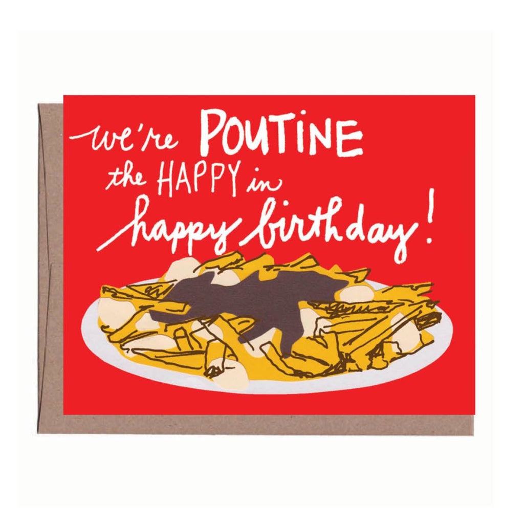 Poutine Birthday Card