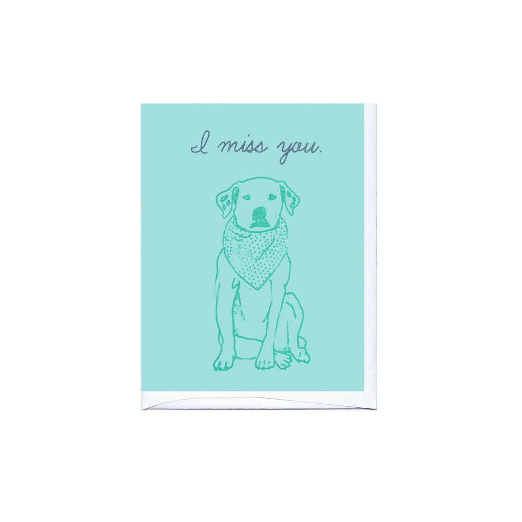Miss You Dog Card