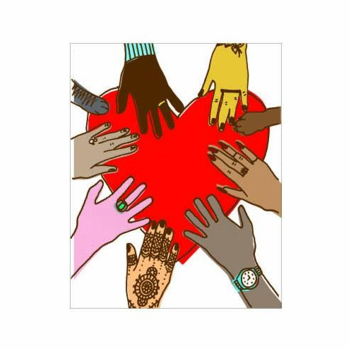 Heart & Hands Art Print