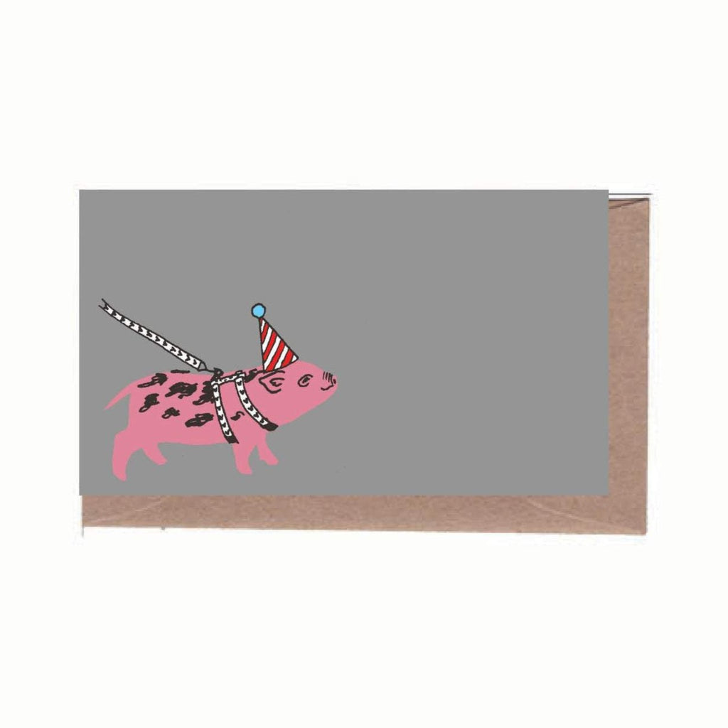 Mini Pig Birthday Enclosure Note