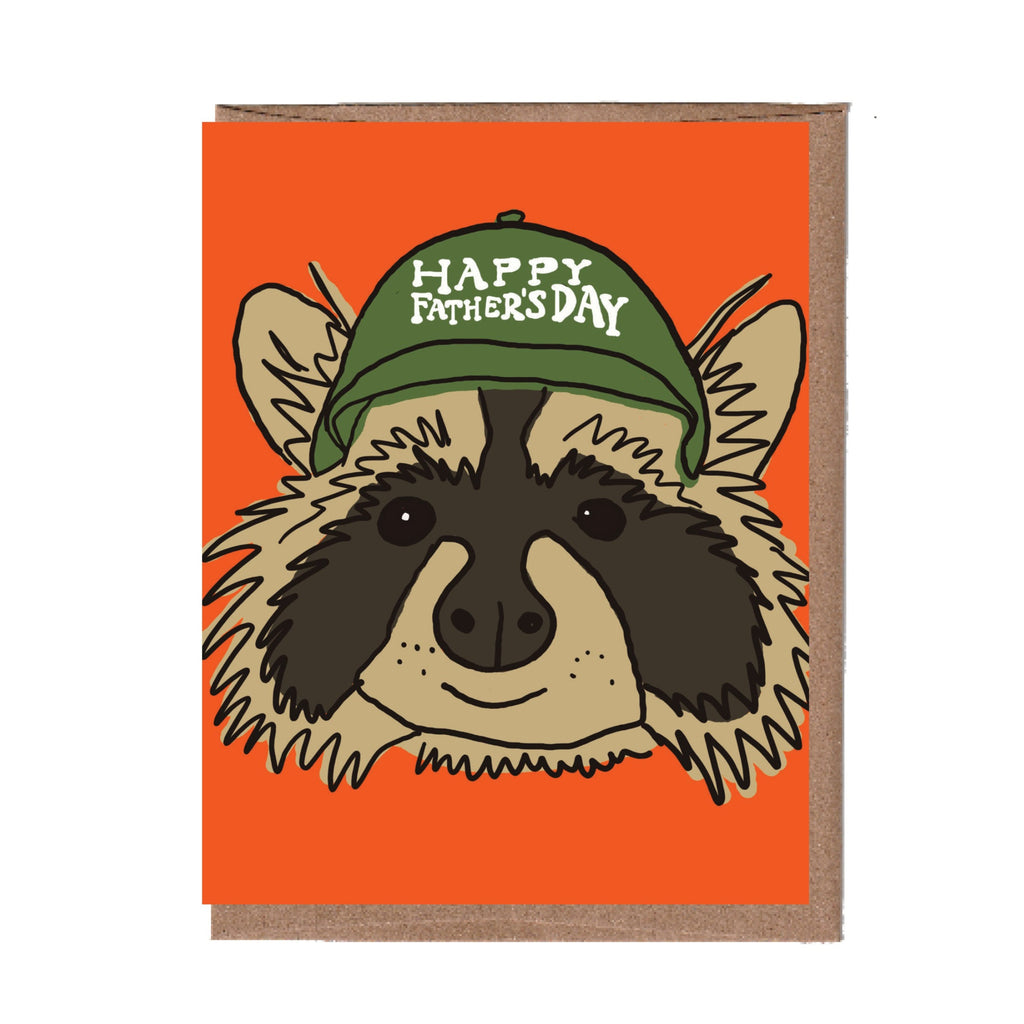 Raccoon Father's Day Card