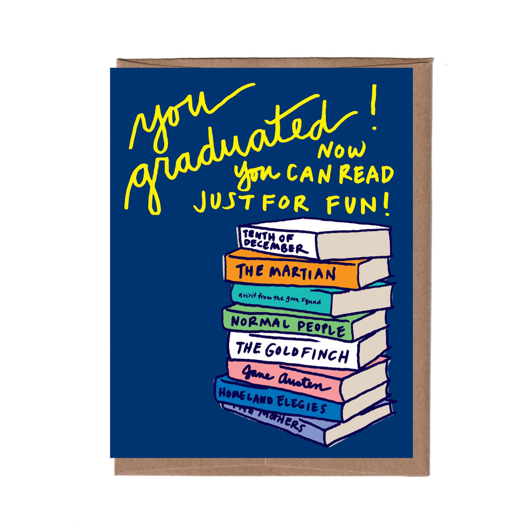 Books for Fun Graduation Card