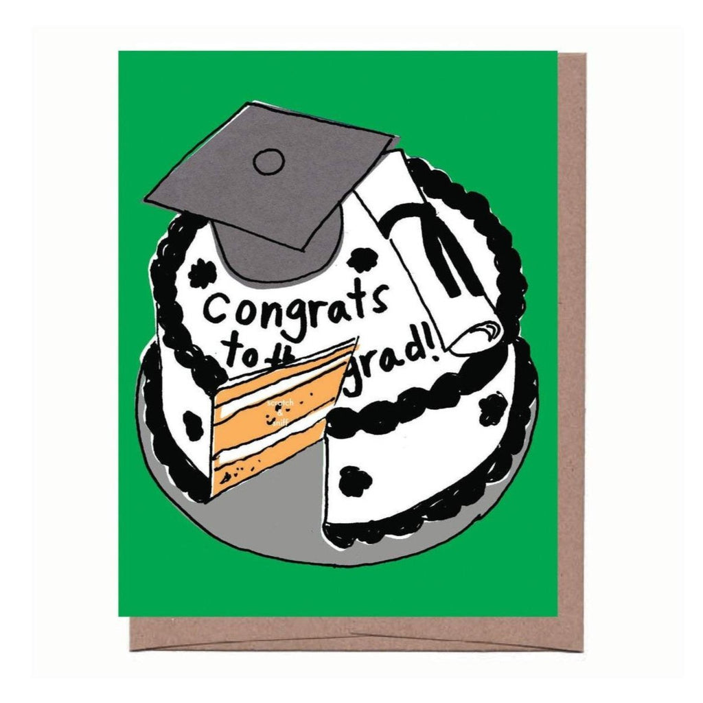 Scratch & Sniff Graduation Cake Card