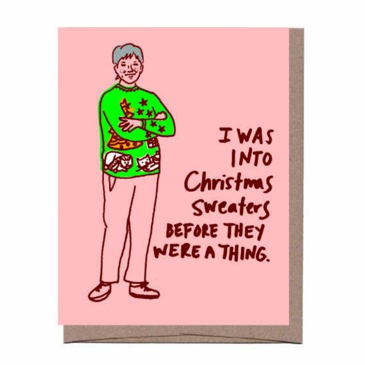 Sweater Lady Holiday Card