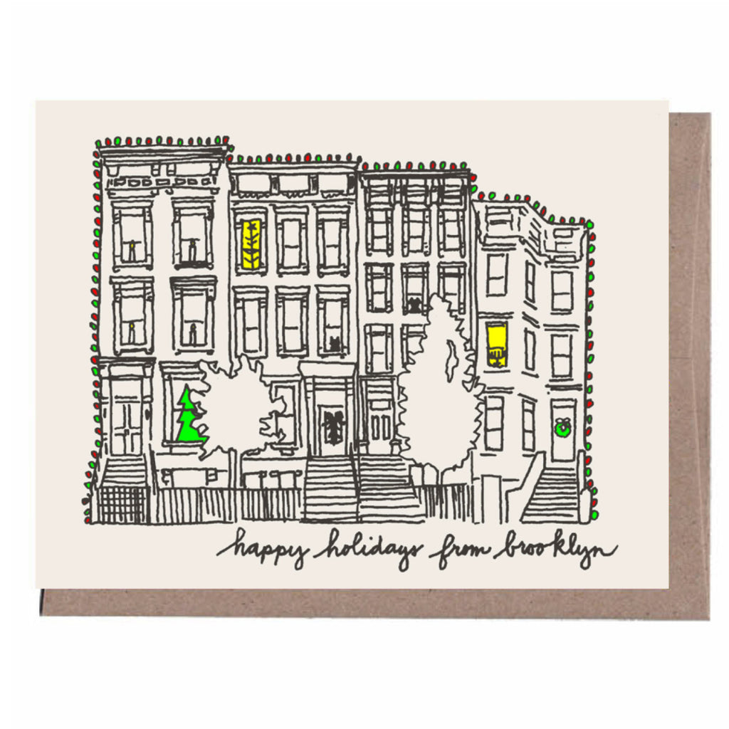 Brooklyn Brownstone Holiday Card