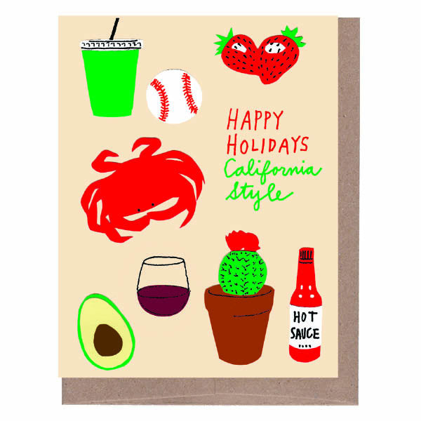 California Iconic Holiday Card