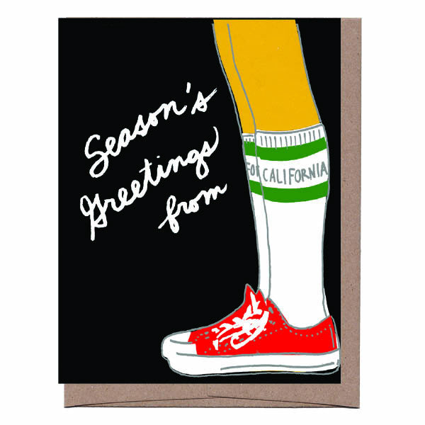 California Knee Socks Holiday Card