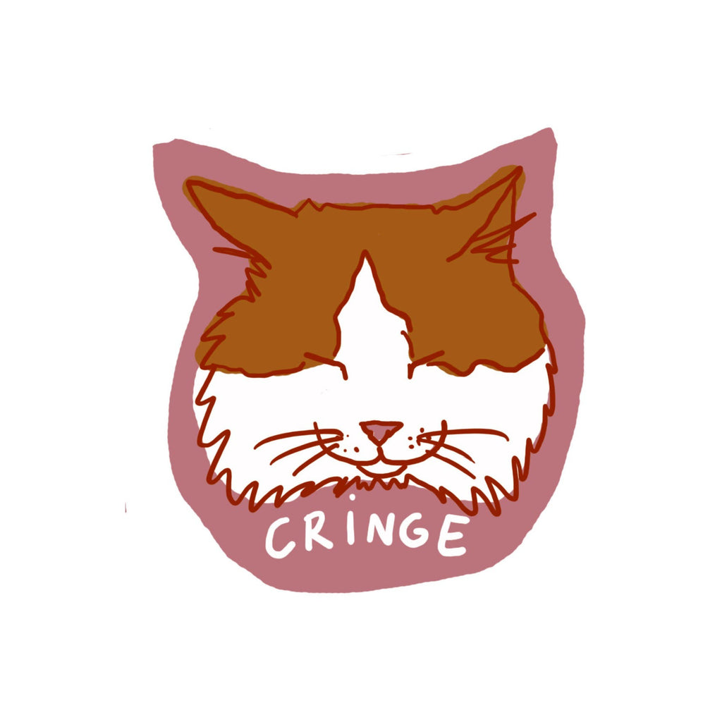 Cringe Cat Sticker