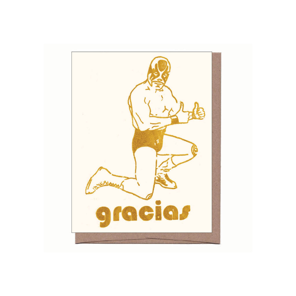 Gracias Luchador Thank You Note