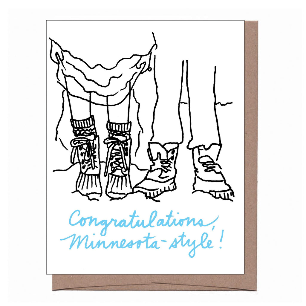Minnesota Snowy Wedding Card