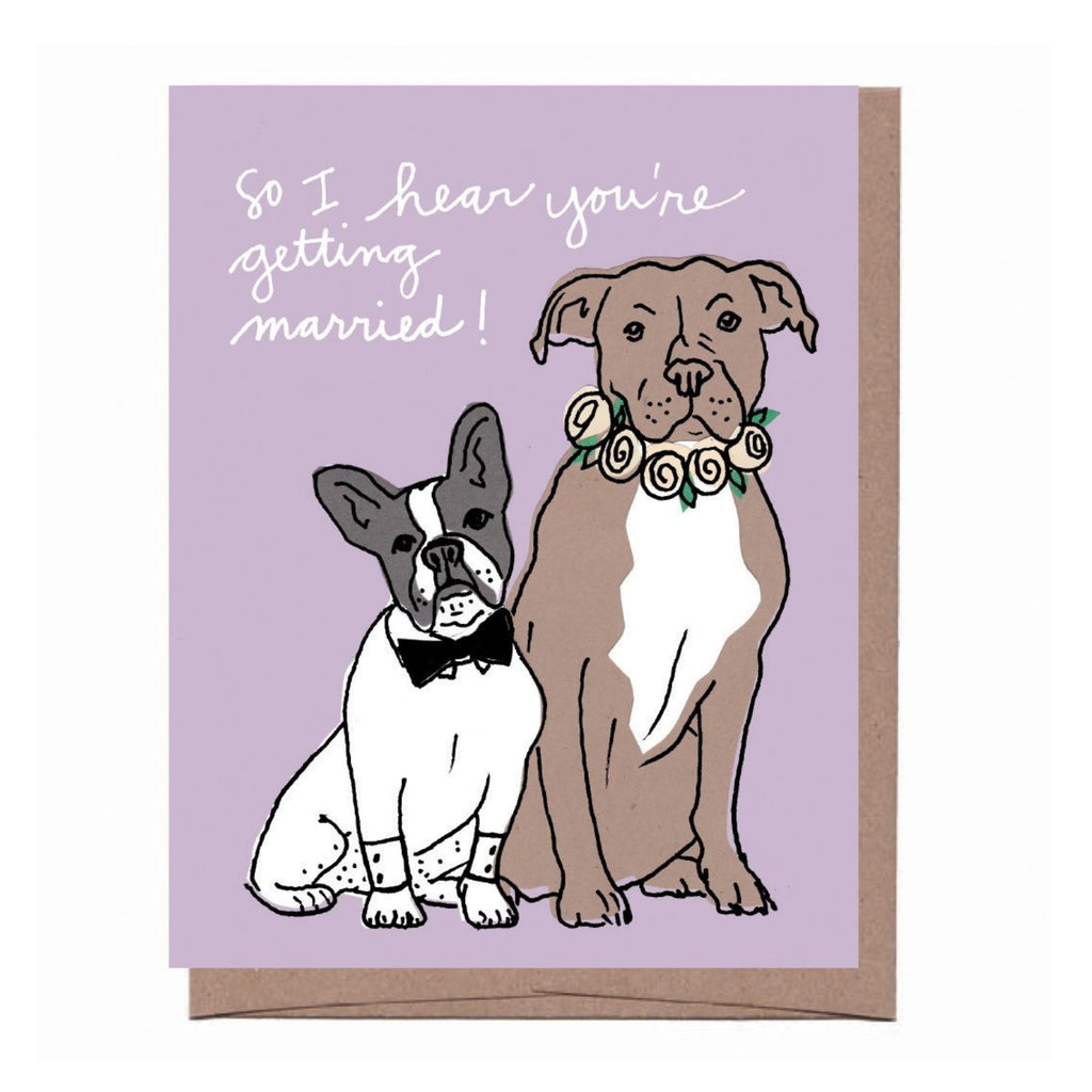 Wedding Dogs Card