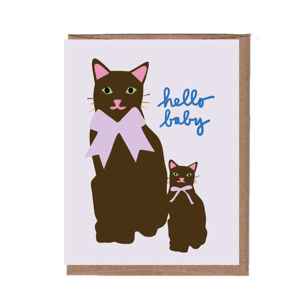 Cat & Kitten Baby Card