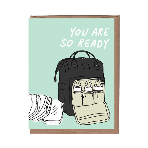 Diaper Bag New Baby Card