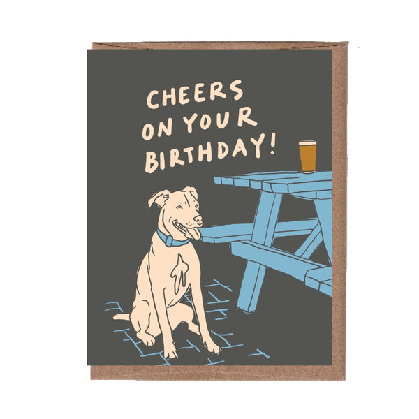 Patio Dog Birthday Card