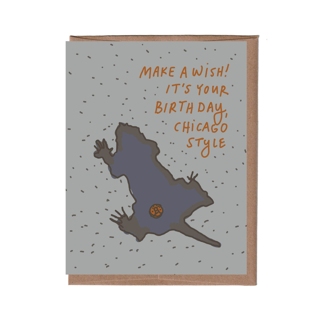 Chicago Rat Hole Birthday Card