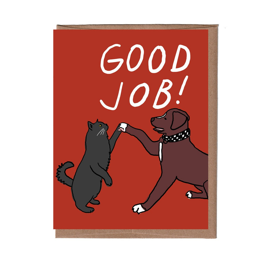 Good Job Dog & Cat Card