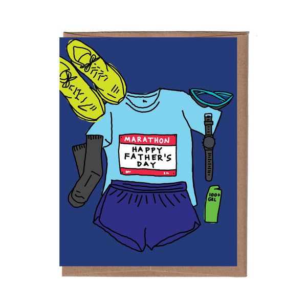 Marathon Dad Father's Day Card