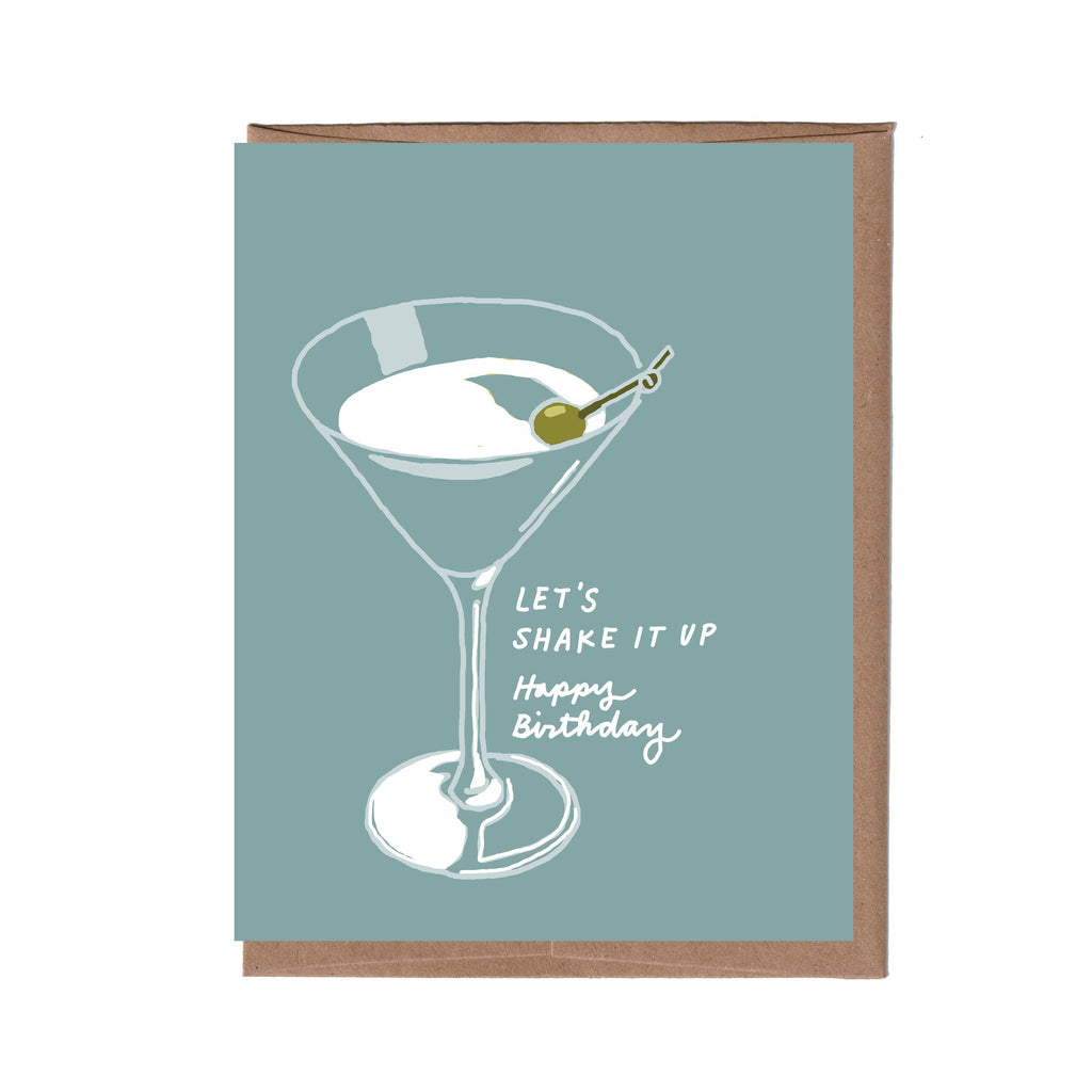 Scratch & Sniff Martini Birthday Card
