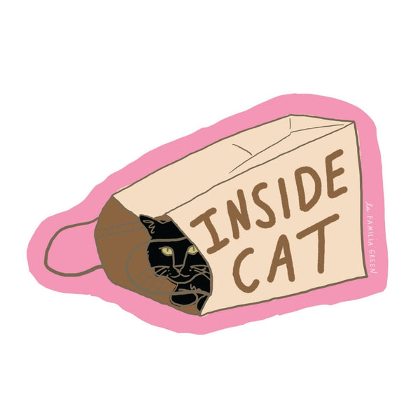 Inside Cat Sticker