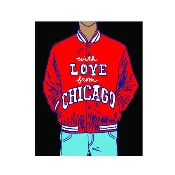 Chicago Satin Jacket Art Print
