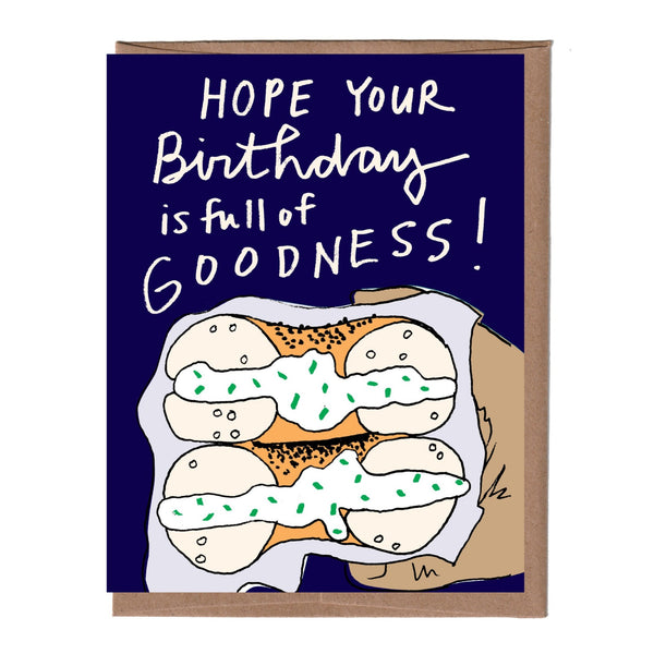 Bagel Birthday Card