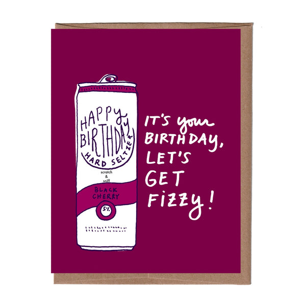 Scratch & Sniff Seltzer Birthday Card