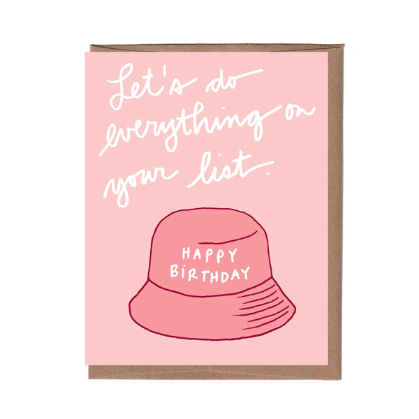 Bucket Hat Birthday Card