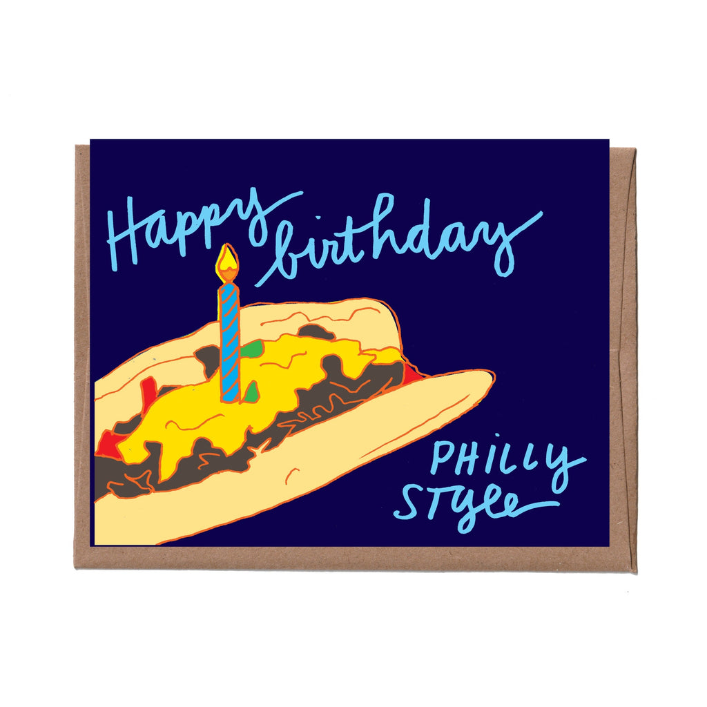 Philly Cheese Steak Birthday Card