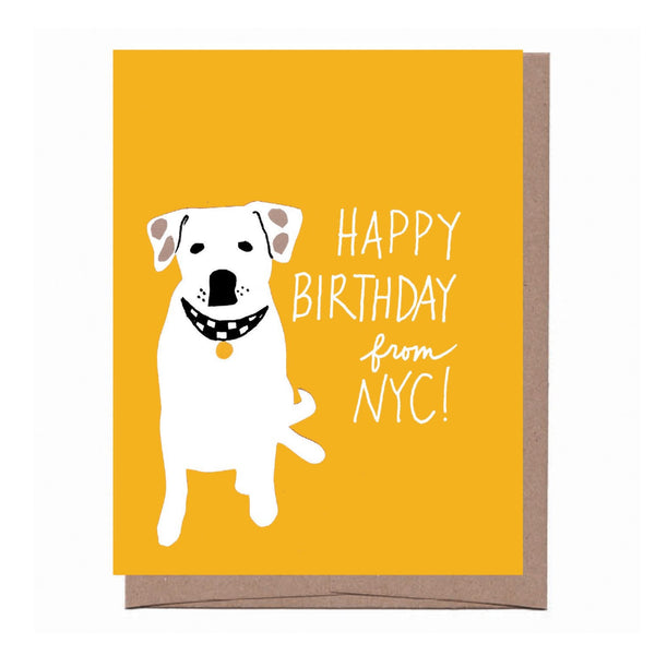 NYC Collar Birthday Card