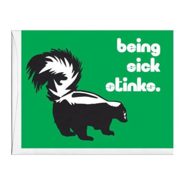 Get Well Skunk Card