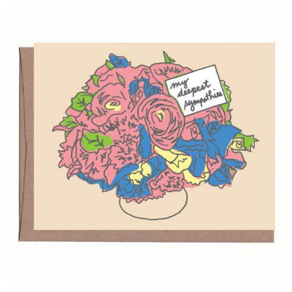 Sympathy Flowers Card