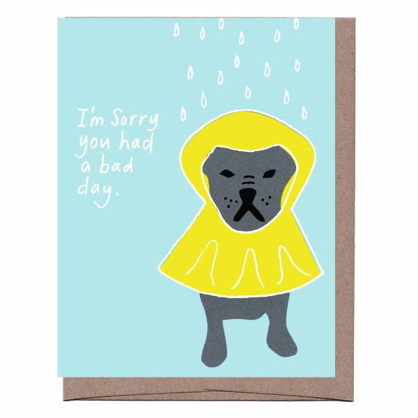 Dog Raincoat Card