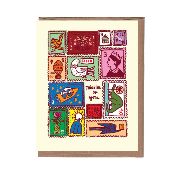 Vintage Stamps Card