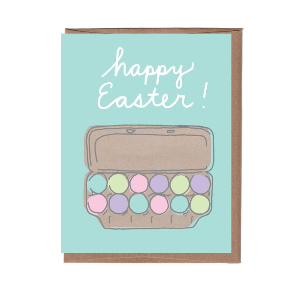 Colored Eggs Easter Card