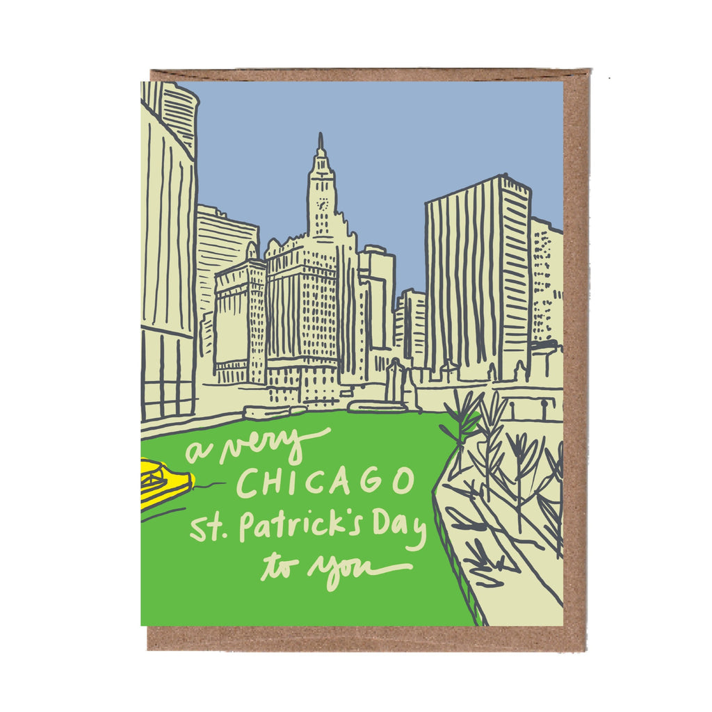 Chicago River St. Patrick's Day Card