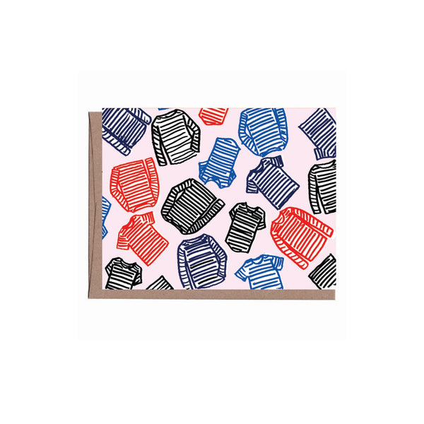 Striped Shirts Note Card
