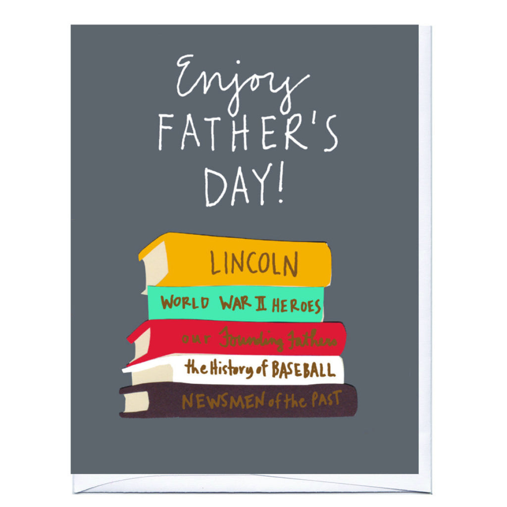 Dad Books Father's Day Card